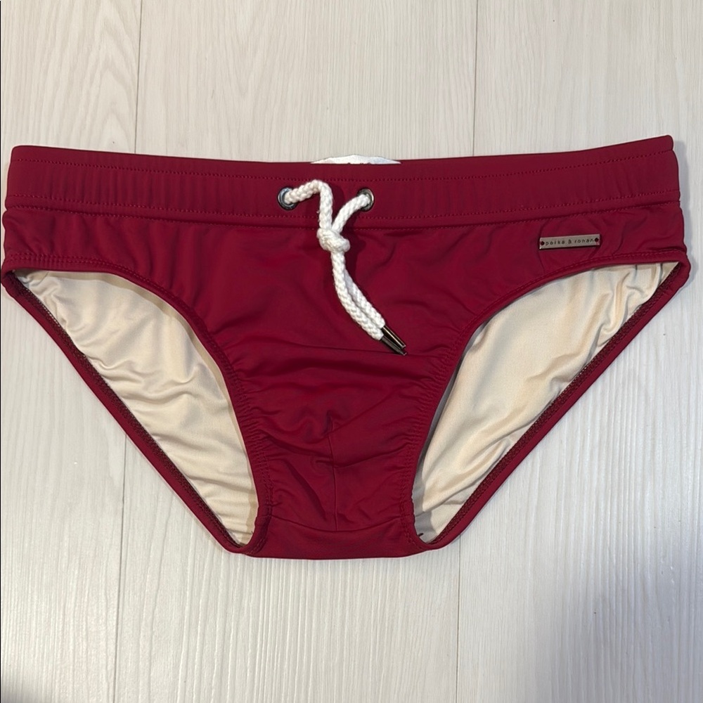 Parke & Ronen Red Swim Briefs